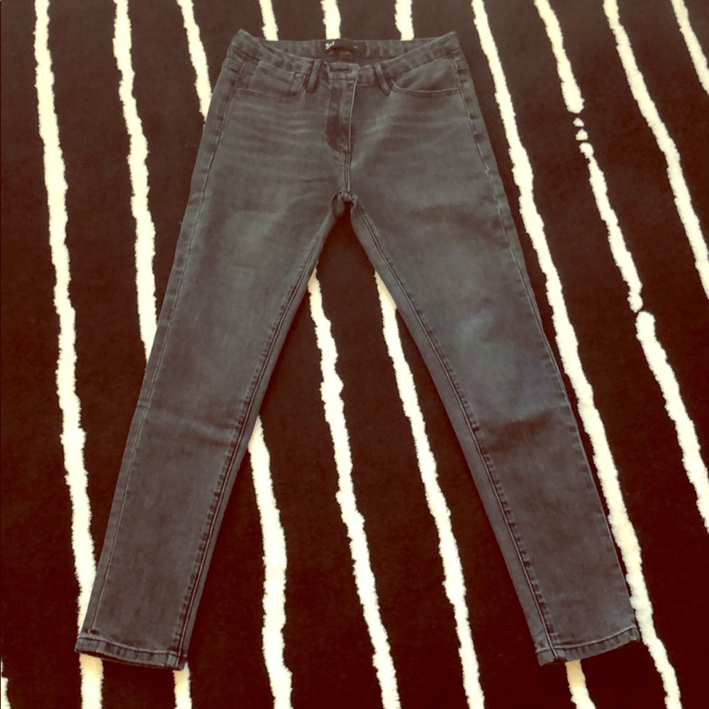 3x1 NYC mid rise dark grey jeans